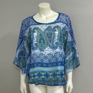 Ruby Rd. Lined Sheer Shirt